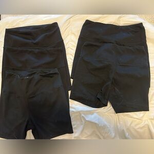 Yogalicious Black Bike Shorts - Women's High-Rise Activewear